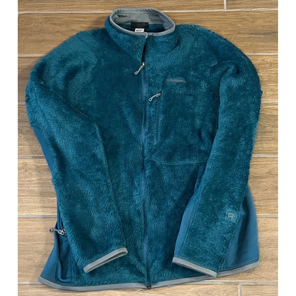 Patagonia R2 Regulator Fleece Jacket Mens Large Teal Blue Polartec Thermal Pro